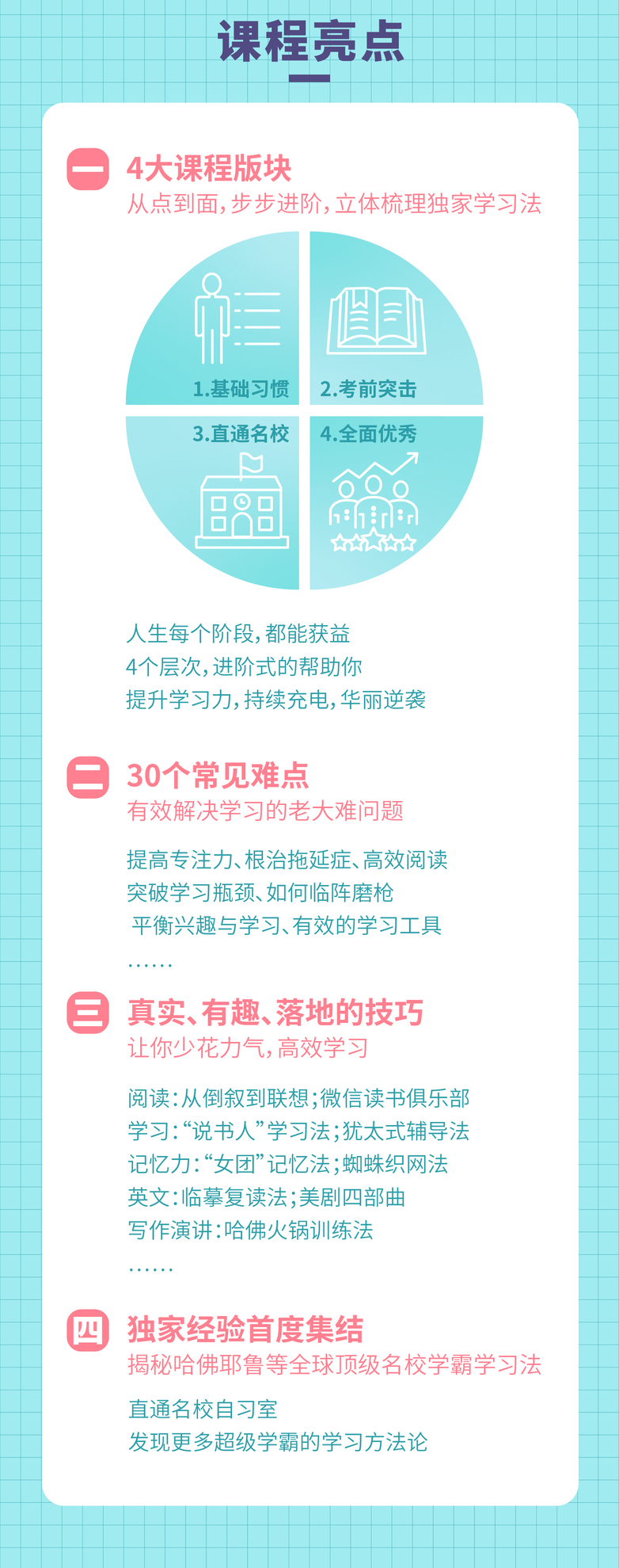  学霸养成十点课堂30个哈佛学霸高效学习法，打造超强学习力！